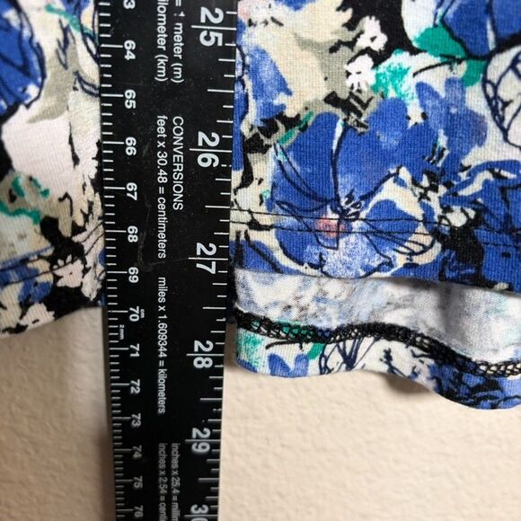 Croft & Barrow Tank Top Women's Large Blue Floral Sleeveless Round Neck Printed - Picture 5 of 7